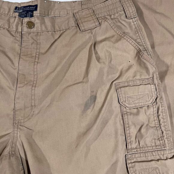 511 Tactical Series Cargo Pants Tan Khaki Men's 42x32 Stained - Picture 7 of 11